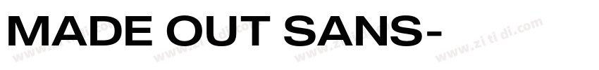 MADE OUT SANS字体转换
